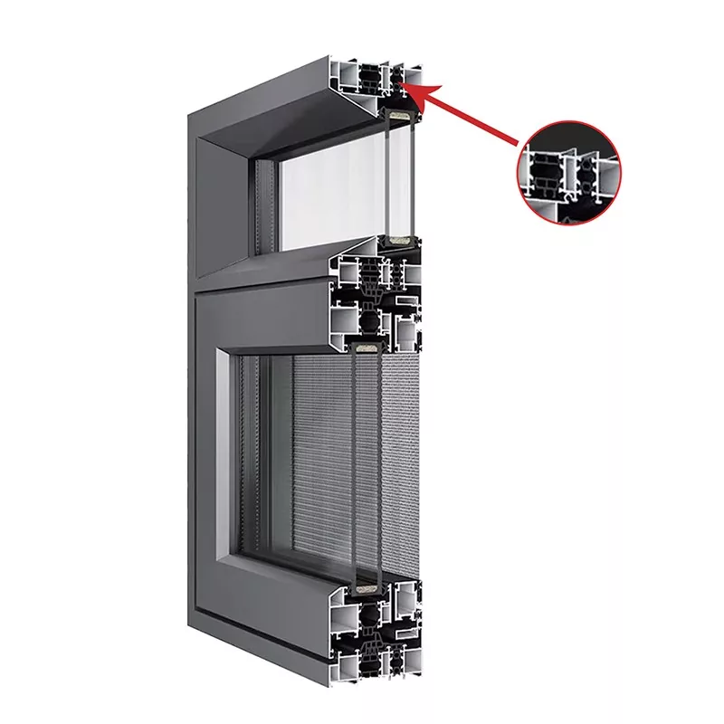 Energy-salute geminus-glazed aluminium Casement Fenestra