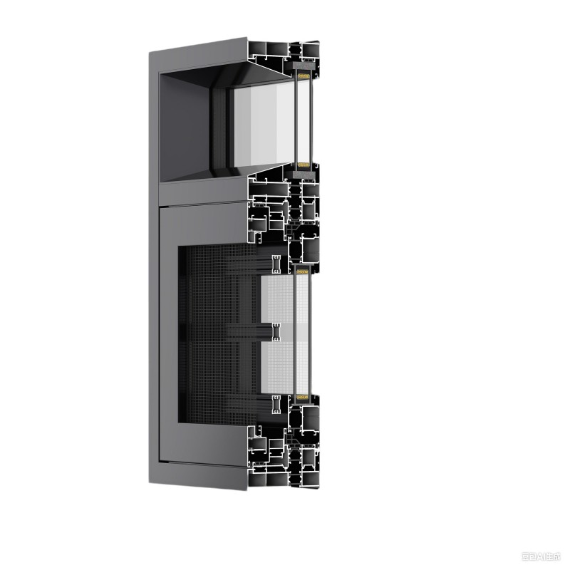 Paciditas Vitrum Aluminium Casement Fenestra